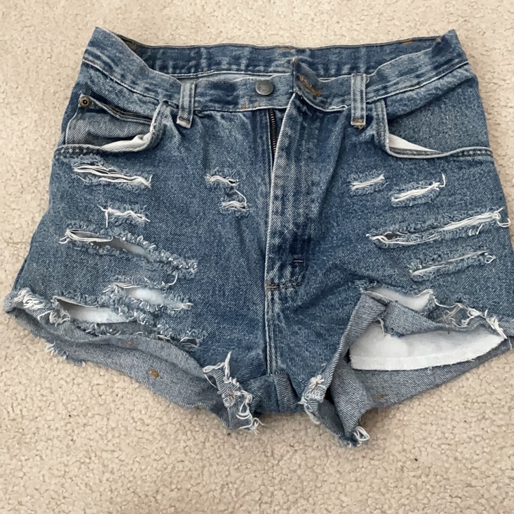 Wrangler Distressed Denim Shorts